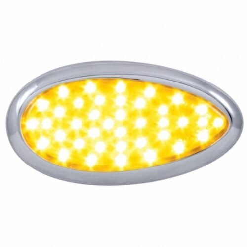 39 Amber LED Freightliner Cascadia Teardrop Signal Light - Amber Lens
