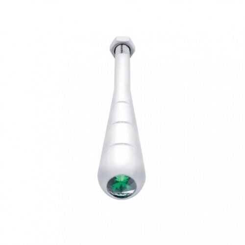 4-3/4" Steering Column Tilt Handle With Green Crystal