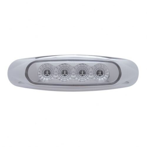 4 LED Reflector Light (Clearance/Marker) - Red LED/Clear Lens