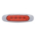 4 LED Reflector Light (Clearance/Marker) - Red LED/Red Lens (Bulk) - Image 2