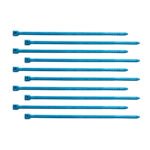 4" Nylon Cable Zip Ties - Blue (10-Pack)