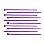 4" Nylon Cable Zip Ties - Purple (10-Pack)