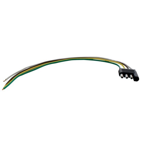 4 Way LED Trailer Light Harness - 12" Positive & Ground Leads