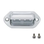 4 White LED Chrome License Plate Light/Utility Light (Bulk) - Image 2