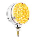 42 LED Reflector Double Face Competition Series Turn Signal Light-Amber & Red LED/Clear Lens - Image 5
