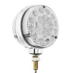 42 LED Reflector Double Face Competition Series Turn Signal Light-Amber & Red LED/Clear Lens - Image 6