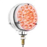 42 LED Reflector Double Face Competition Series Turn Signal Light-Amber & Red LED/Clear Lens - Image 7