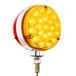 42 LED Reflector Double Face Competition Series Turn Signal Light-Amber & Red LED/Lens - Image 5