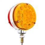 42 LED Reflector Double Face Competition Series Turn Signal Light-Amber & Red LED/Lens - Image 6