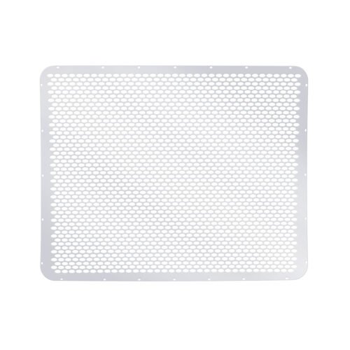 430 Stainless Grille Mesh For Peterbilt 379 With Short Hood - Alternating Oval Holes