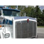 430 Stainless Steel Bug Shield For 1993-2006 Kenworth T800 Wide Hood/C500 - Image 2