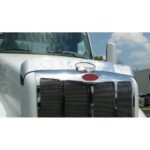 430 Stainless Steel Bug Shield For 2013-2021 Peterbilt 579 - Image 2