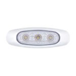 5 LED Reflector Light (Auxiliary/Utility) With Side Ditch Light - Amber LED/Clear Lens (Bulk) - Image 2