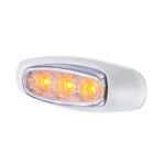 5 LED Reflector Light (Auxiliary/Utility) With Side Ditch Light - Amber LED/Clear Lens (Bulk) - Image 6