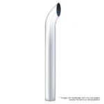 6" Curved Plain Bottom Exhaust - 18" L