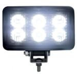 6 High Power 1 Watt LED Rectangular Work Light (Bulk)