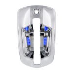 6 LED Chrome Door Handle Cover For 2018-2024 Freightliner Cascadia - Driver, Blue LED
