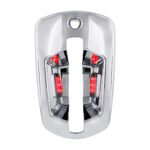 6 LED Chrome Door Handle Cover For 2018-2024 Freightliner Cascadia - Driver, Red LED