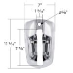 6 LED Chrome Door Handle Cover For 2018-2024 Freightliner Cascadia - Driver, Red LED - Image 7