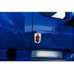 6 LED Chrome Door Handle Cover For 2018-2024 Freightliner Cascadia - Passenger, Amber LED - Image 5