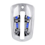 6 LED Chrome Door Handle Cover For 2018-2024 Freightliner Cascadia - Passenger, Blue LED