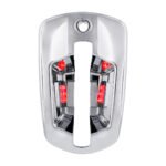 6 LED Chrome Door Handle Cover For 2018-2024 Freightliner Cascadia - Passenger, Red LED