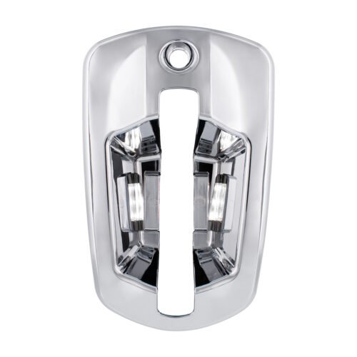 6 LED Chrome Door Handle Cover For 2018-2024 Freightliner Cascadia - Passenger, White LED