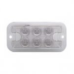 6 LED Dual Function Light - Amber LED/Clear Lens