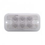 6 LED Dual Function Light - Red LED/Clear Lens