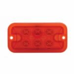 6 LED Dual Function Light - Red LED/Red Lens (Bulk) - Image 2
