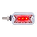6 LED Single Function Double Face Light W/Visor - Horizontal Mount - Amber & Red LED/Clear Lens - Image 7