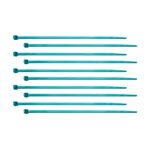 6" Nylon Cable Zip Ties - Blue (10-Pack)