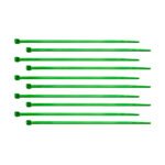 6" Nylon Cable Zip Ties - Green (10-Pack)