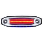 6 Red LED Light (Clearance/Marker) With 6 Blue LED Side Ditch Light