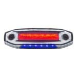 6 Red LED Light (Clearance/Marker) With 6 Blue LED Side Ditch Light - Image 3