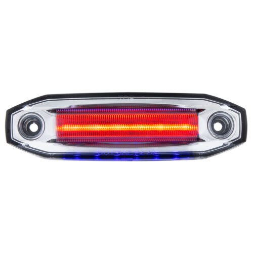 6 Red LED Light (Clearance/Marker) With 6 Blue LED Side Ditch Light