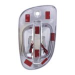 6 White LED Chrome Door Handle Cover for Freightliner - Passenger - Image 3