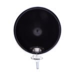 7" Black Dietz Style Headlight Housing & Chrome Rim Only and 34222 Pigtail (Pair) - Image 2