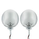 7" Chrome Dietz Style Headlight With 12 Volt 6014 Sealed Beam Bulb (Pair) - Image 6