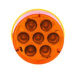 7 LED 2" Round Light (Clearance/Marker) - Amber LED/Amber Lens (Bulk) - Image 4