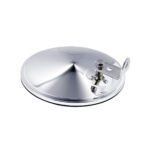 8-1/2" Chrome 320R Convex Mirror - Offset Mounting Stud - Image 5
