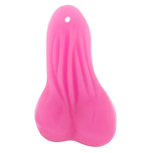 8-1/4" Tall Large Low-Hanging Rubber Balls - Pink