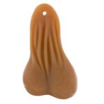 8-1/4" Tall Large Low-Hanging Rubber Balls - Tan