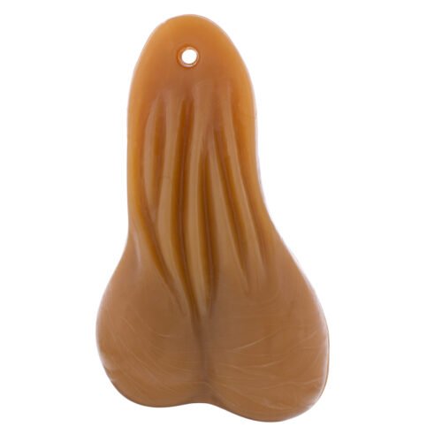 8-1/4" Tall Large Low-Hanging Rubber Balls - Tan