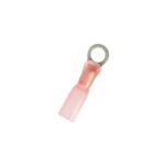 8 AWG 1/4" Stud CS Heat Shrink Ring Terminal - Pink (4-Pack)
