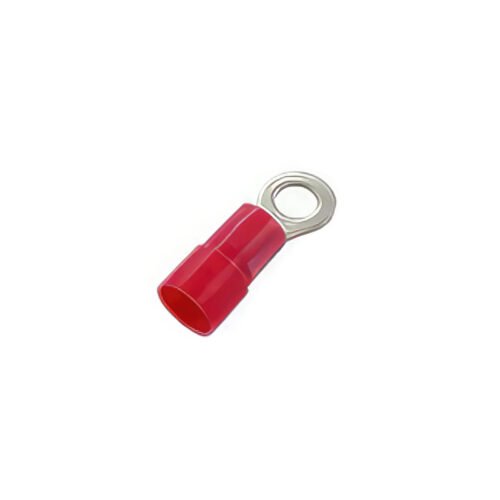 8 AWG 1/4" Stud HD Vinyl Ring Terminal (4-Pack)