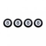 "8" Ball Tire Valve Caps (4-Pack)