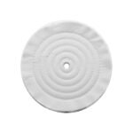8" White Soft Muslin Buff - 1/2" Arbor
