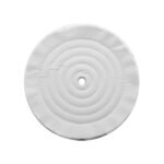 8" White Soft Muslin Buff - 5/8" Arbor