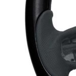 18" YourGrip Wood Candy Color Steering Wheel For 2012-2021 Peterbilt 579 & 2013-2021 Kenworth T680-Glossy Black - Image 5